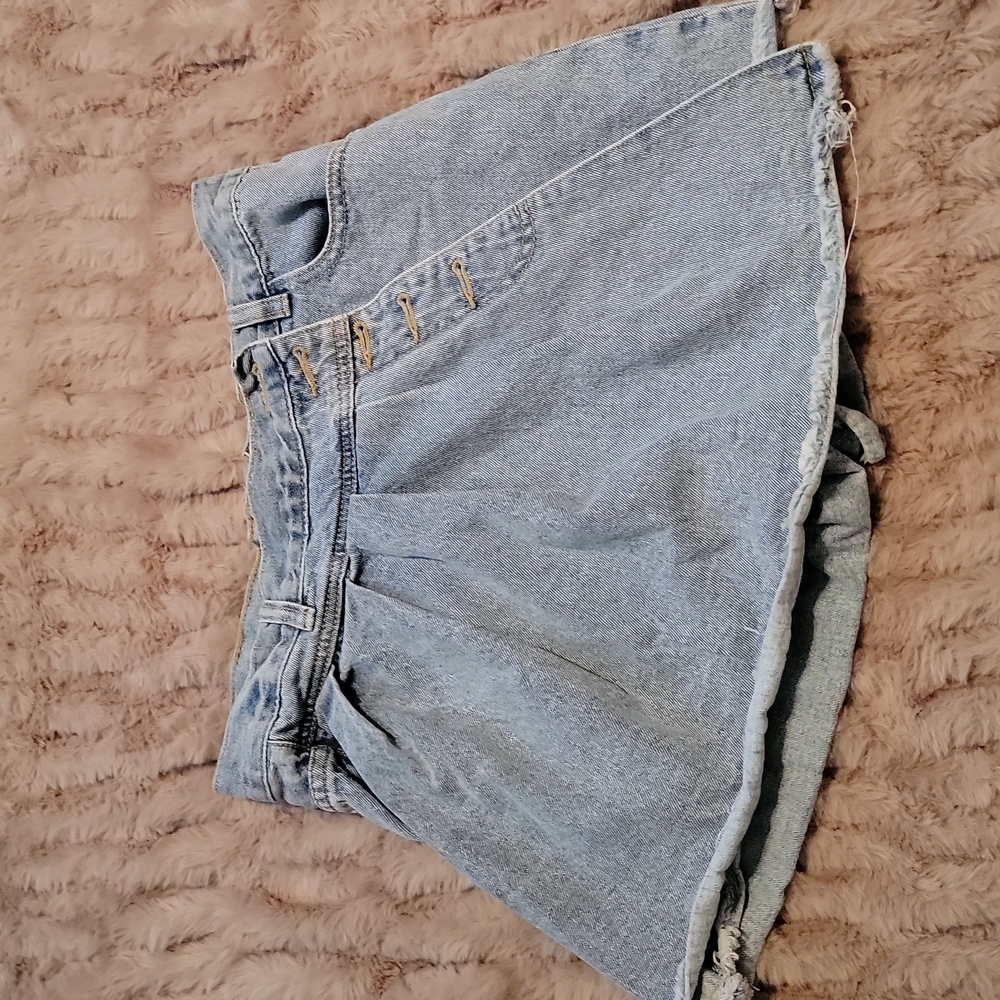 Denim skort
